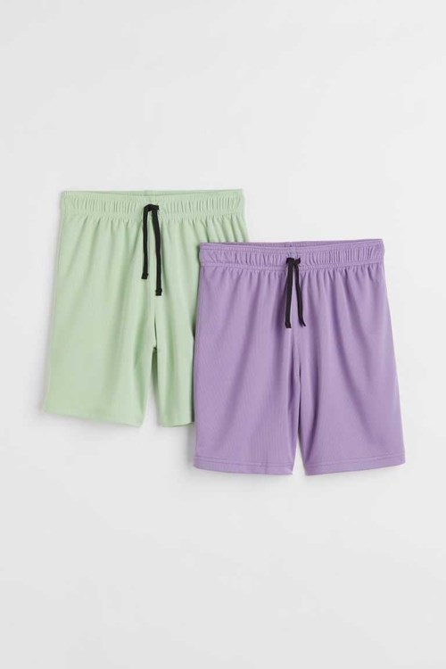 H&M 2-pack Sports Shorts Kids' Activewear Black | VTLMOZN-01