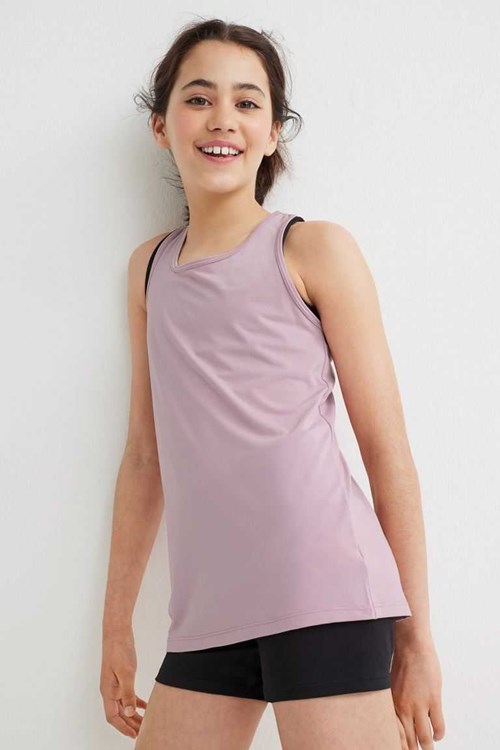 H&M 2-pack Sports Tanks Tops Kids' Sport Clothing Pink/Yellow | TXGVNIL-56