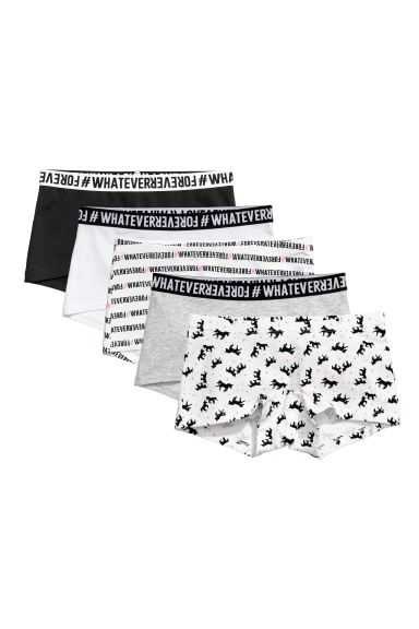 H&M 5-pack Cotton Boxer Briefs Kids' Clothing Powder Pink/Gray Melange | ZLDMHFU-45