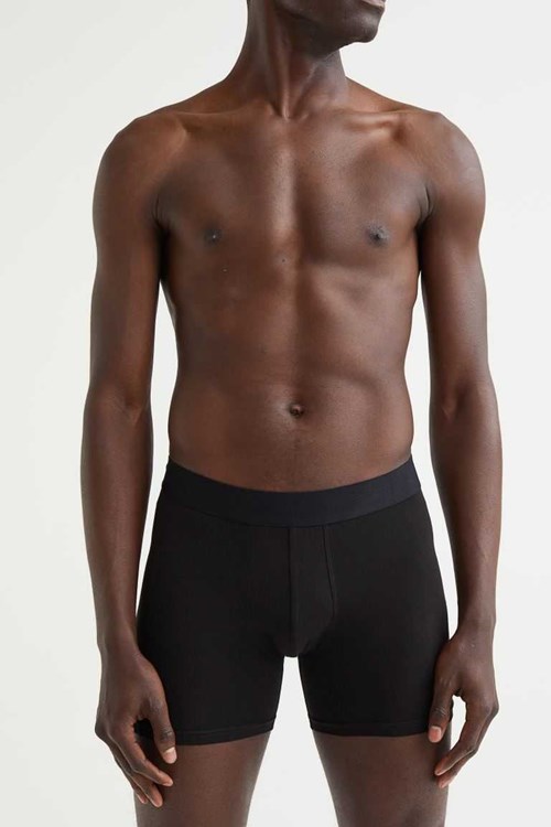 H&M 5-pack Cotton Boxer Shorts Men's Underwear Gray/Black | RZADEUO-18