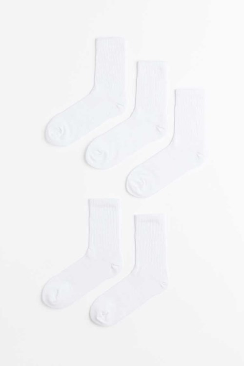 H&M 5-pack DryMove™ sports Men's Socks Black | LXKYUME-80