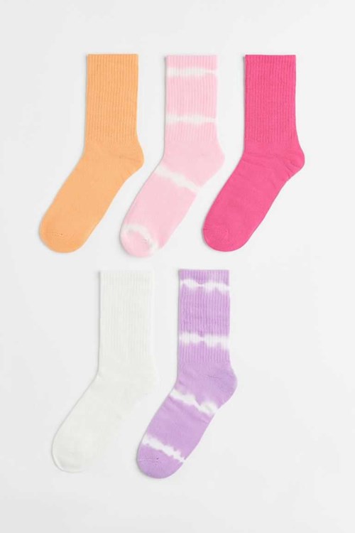 H&M 5-pack Socks Kids' Clothing Light Pink/Light Purple | JUSRWGD-57