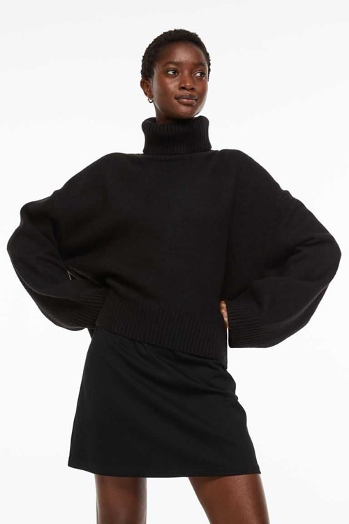 H&M A-line Women's Skirts Black | GUTXECV-73