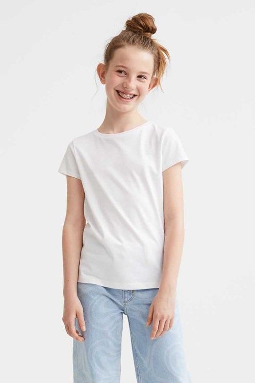 H&M Cotton T Shirts Kids' Clothing Black | CPASGEV-97