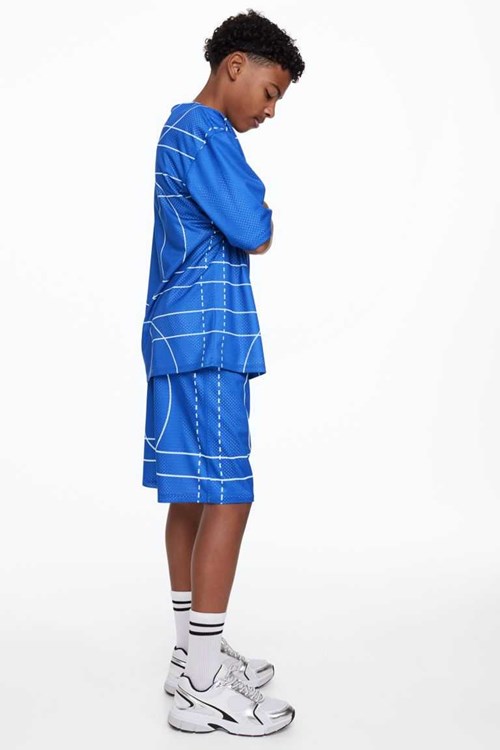 H&M DryMove™ Reversible sports shorts Kids' Activewear Bright Blue | KPLCRXN-51