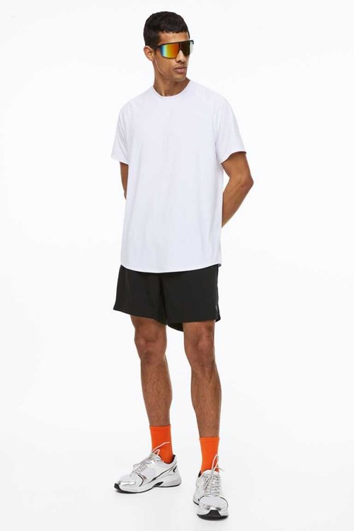 H&M Fast-drying Sports Men's Shorts Dark Green | XSFUMJC-23