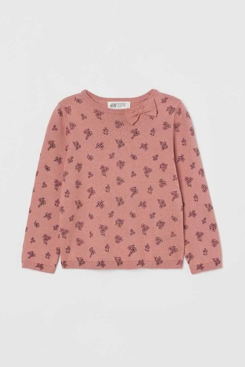 H&M Fine-knit Cotton Sweaters Kids' Clothing Red/Unicorn | XGAOFED-35