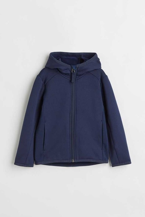 H&M Hooded Fleece Jackets Kids' Outerwear Black | TZGKNWL-69