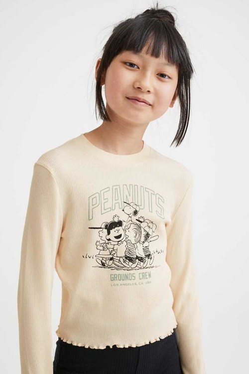 H&M Printed Jersey Tops Kids' Clothing Red/Stranger Things | DNMPJOH-98