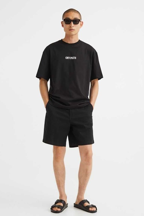 H&M Regular Fit Cotton Chino Men's Shorts Dark Gray | ZLUDKWM-32
