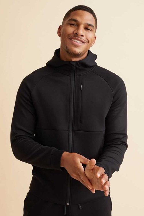 H&M Regular Fit Fast-drying Track Jackets Men's Sportswear Gray Melange | JPTBHMU-49