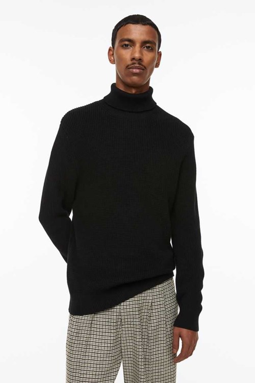 H&M Regular Fit Turtleneck Men's Sweaters Light Beige | BOMLKQZ-50