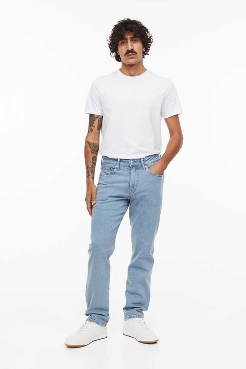 H&M Regular Men's Jeans Light Denim Blue | CRWADLK-43