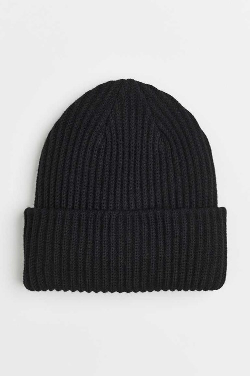 H&M Rib-knit Hat Kids' Accessories Black | XLVRDGE-04