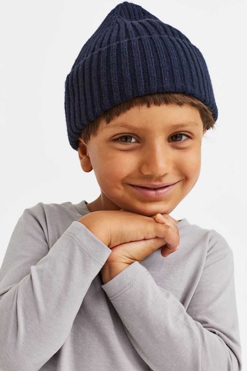 H&M Rib-knit Hat Kids' Accessories Brown | BWTSVCM-64