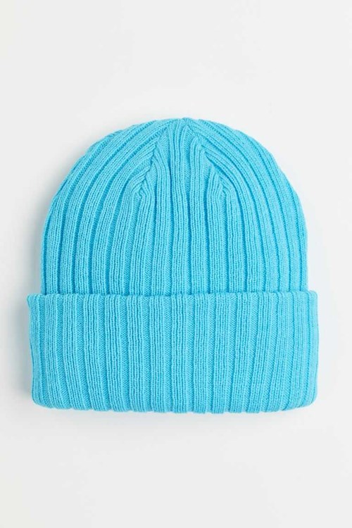 H&M Rib-knit Hat Kids' Accessories Turquoise | UXMJQAF-38