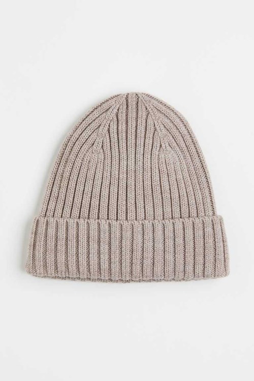 H&M Rib-knit Wool Hat Kids' Accessories Brown | TEFXSNG-36