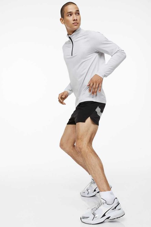 H&M Running Shorts Men's Sport Clothing Black | LEWBCIV-84