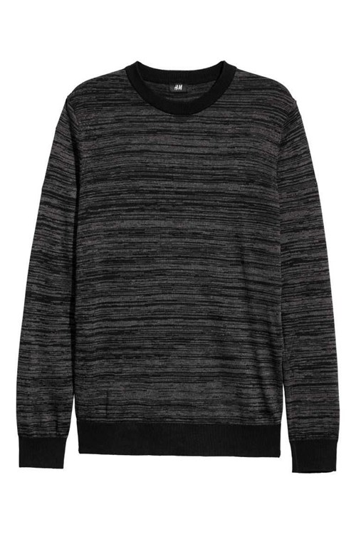 H&M Slim Fit Fine-knit Cotton Men's Sweaters Dark Brown | OXCPZKV-23