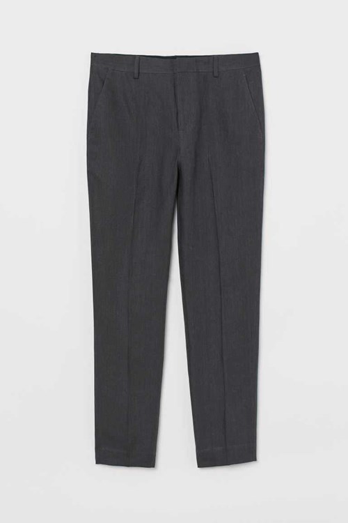 H&M Slim Fit Linen Men's Suit Pants Light Beige Melange | KAYWBON-81