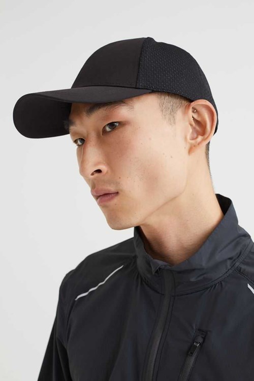 H&M Sports Cap Men's Sport Clothing Black | UCKLTRY-01