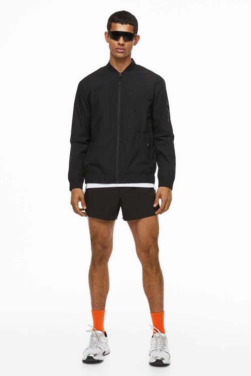 H&M Water-repellent Running Jackets Men's Sport Clothing Dark Green | VIGDMHL-08