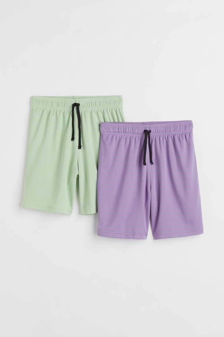 H&M 2-pack Sports Shorts Kids\' Activewear Black | ASFXBHZ-75