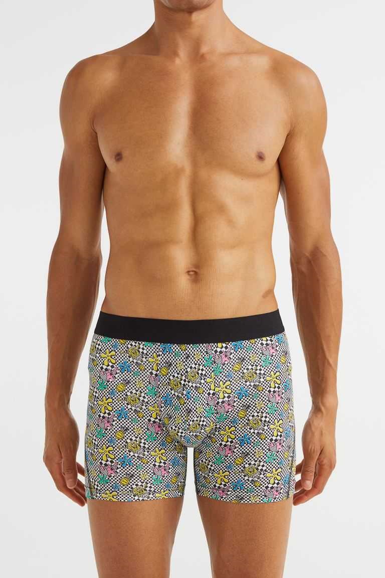 H&M 3-pack Boxer Shorts Men's Underwear Black/Spongebob Squarepants | QMFAJKV-81