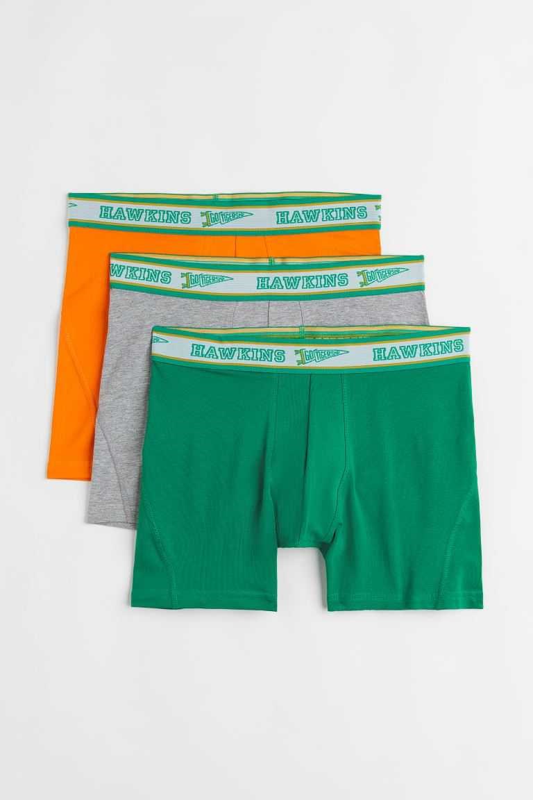 H&M 3-pack Boxer Shorts Men\'s Underwear Black/Spongebob Squarepants | QMFAJKV-81