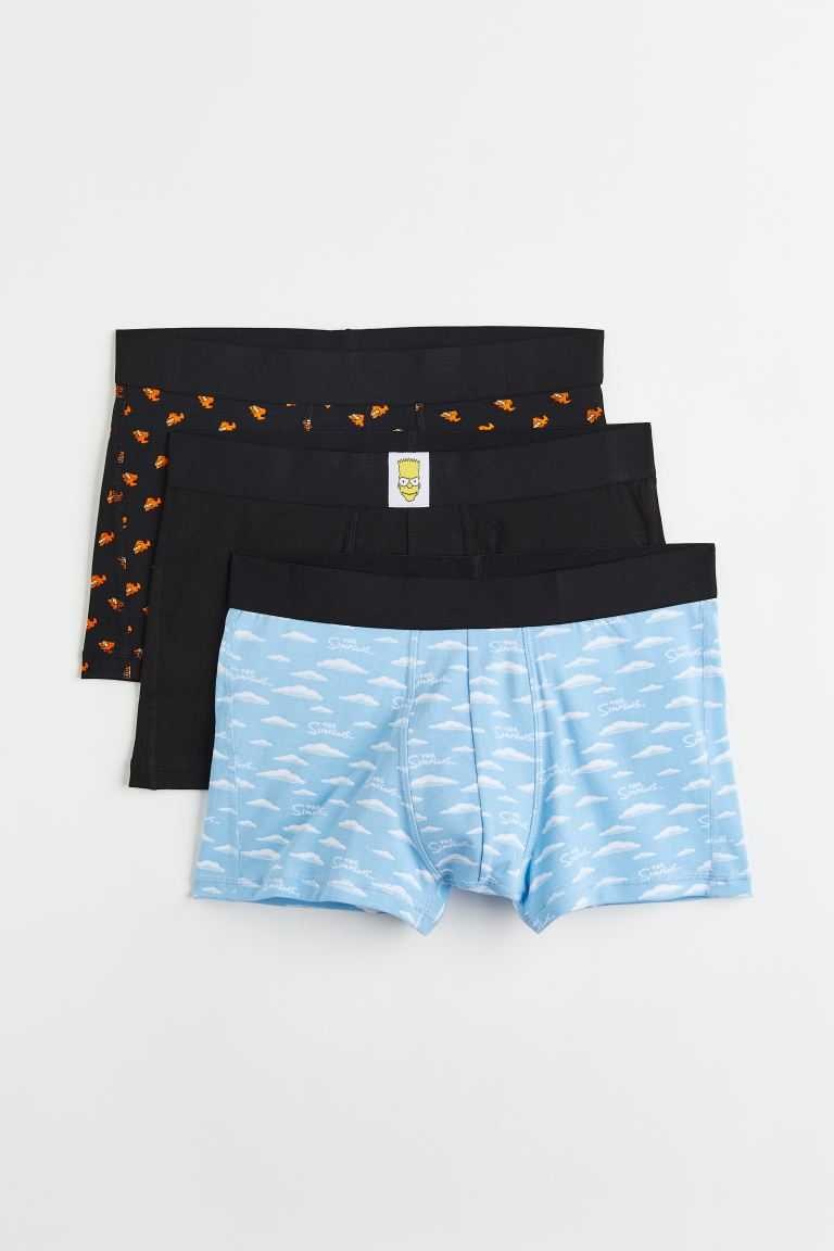 H&M 3-pack Cotton Boxer Shorts Men's Underwear Light Pink/Mtv | ROJKYIF-87