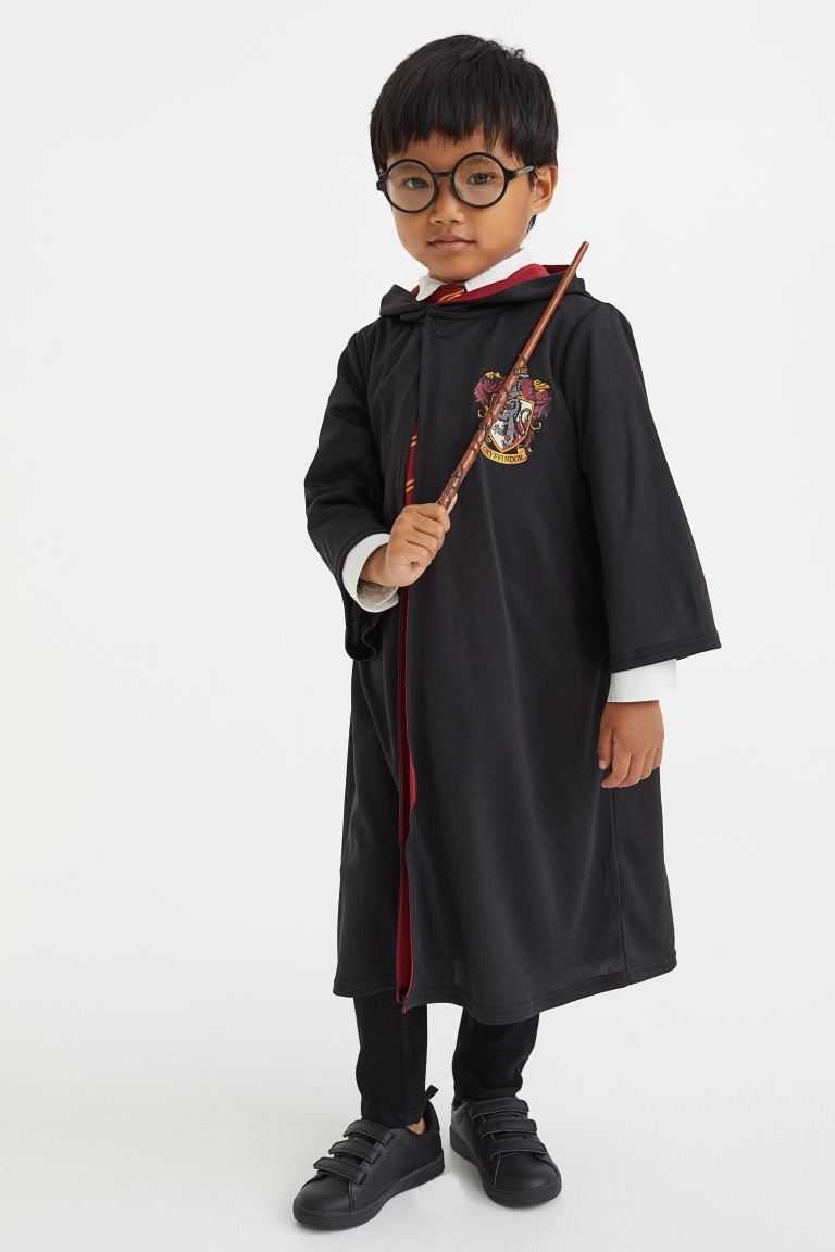 H&M 3-piece Print-motif Costume Set Kids' Costumes Black/Harry Potter | DXOYIFC-53