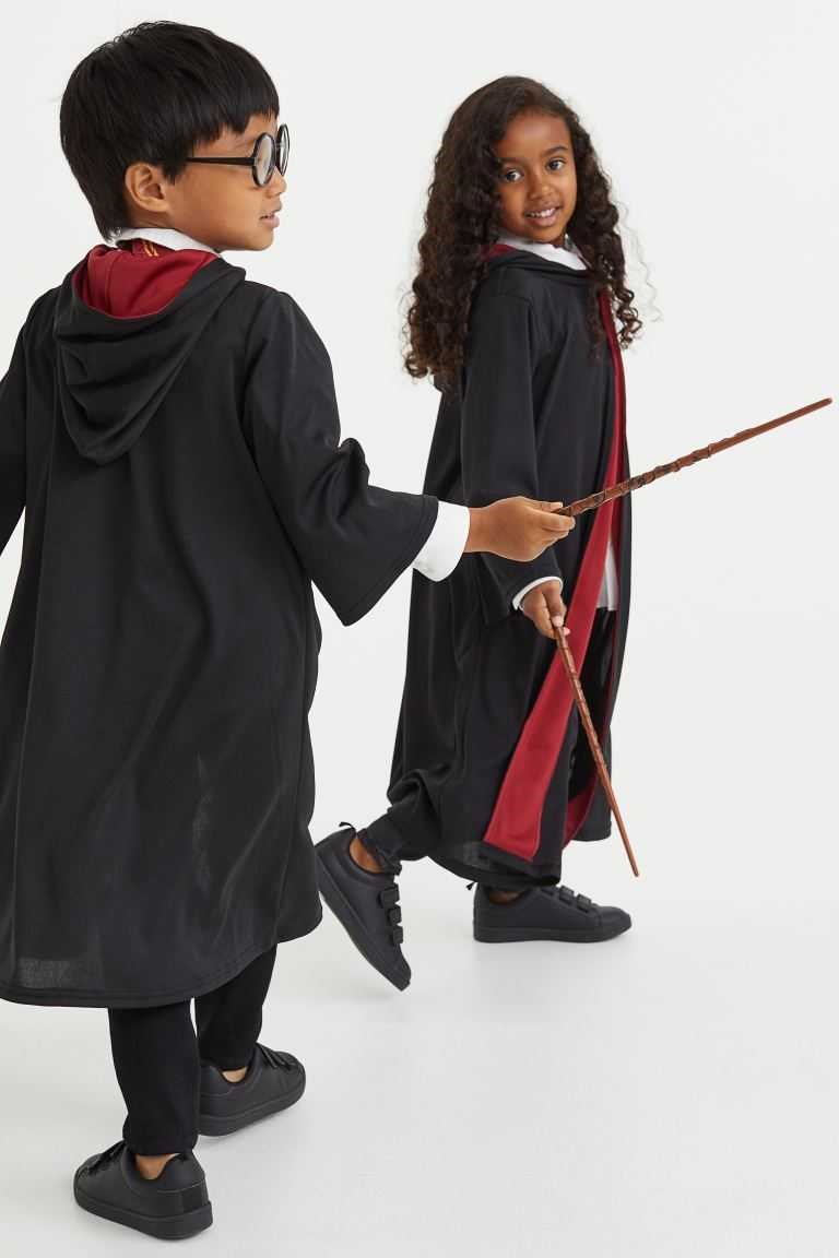 H&M 3-piece Print-motif Costume Set Kids' Costumes Black/Harry Potter | DXOYIFC-53