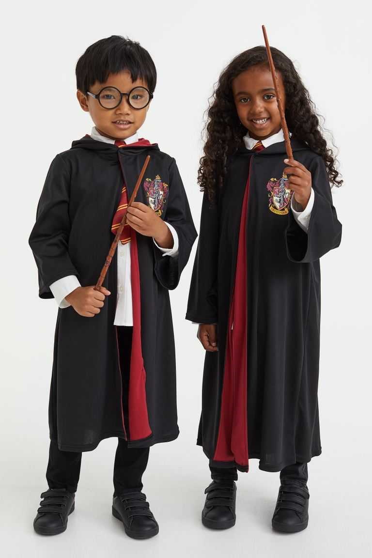 H&M 3-piece Print-motif Costume Set Kids\' Costumes Black/Harry Potter | DXOYIFC-53