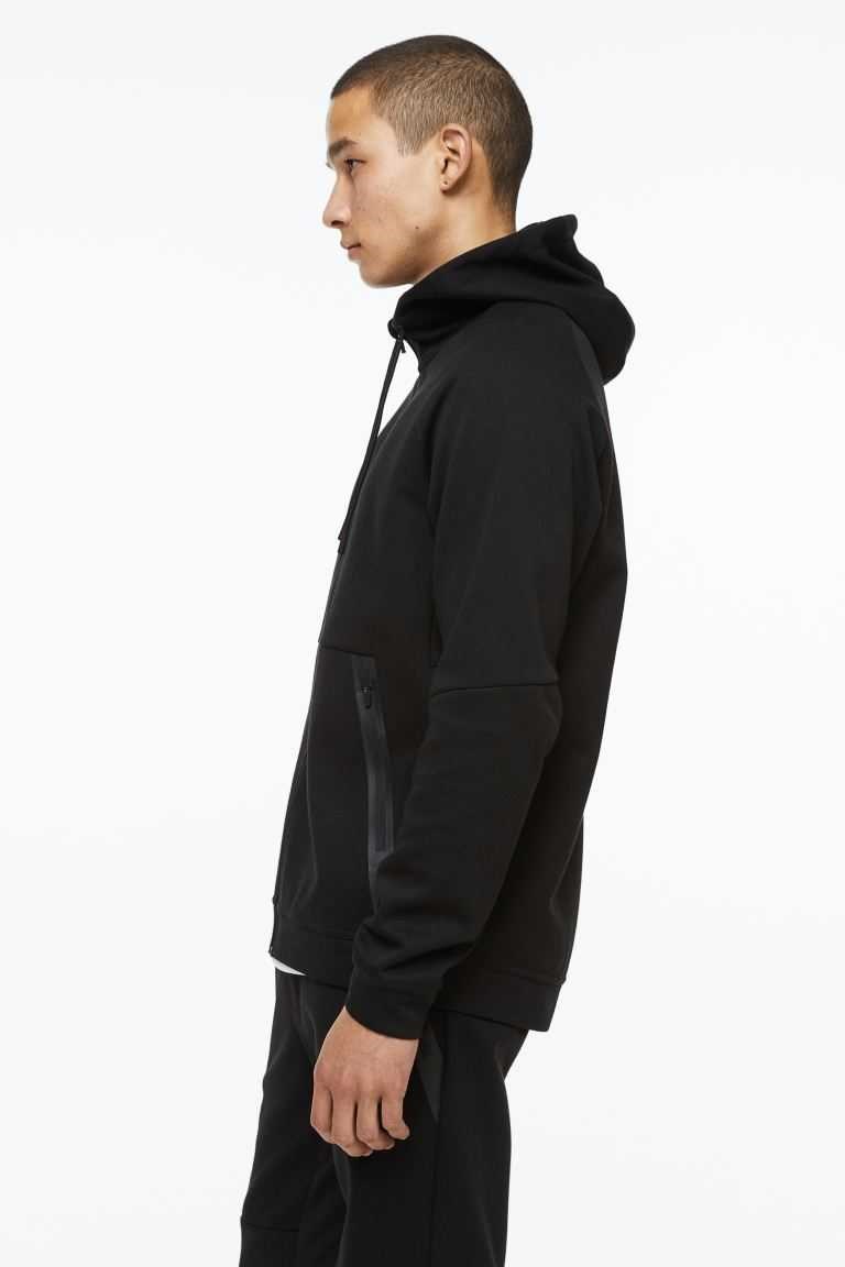 H&M DryMove™ Sports hoodie Men's Sportswear Black | WXDIQPC-40