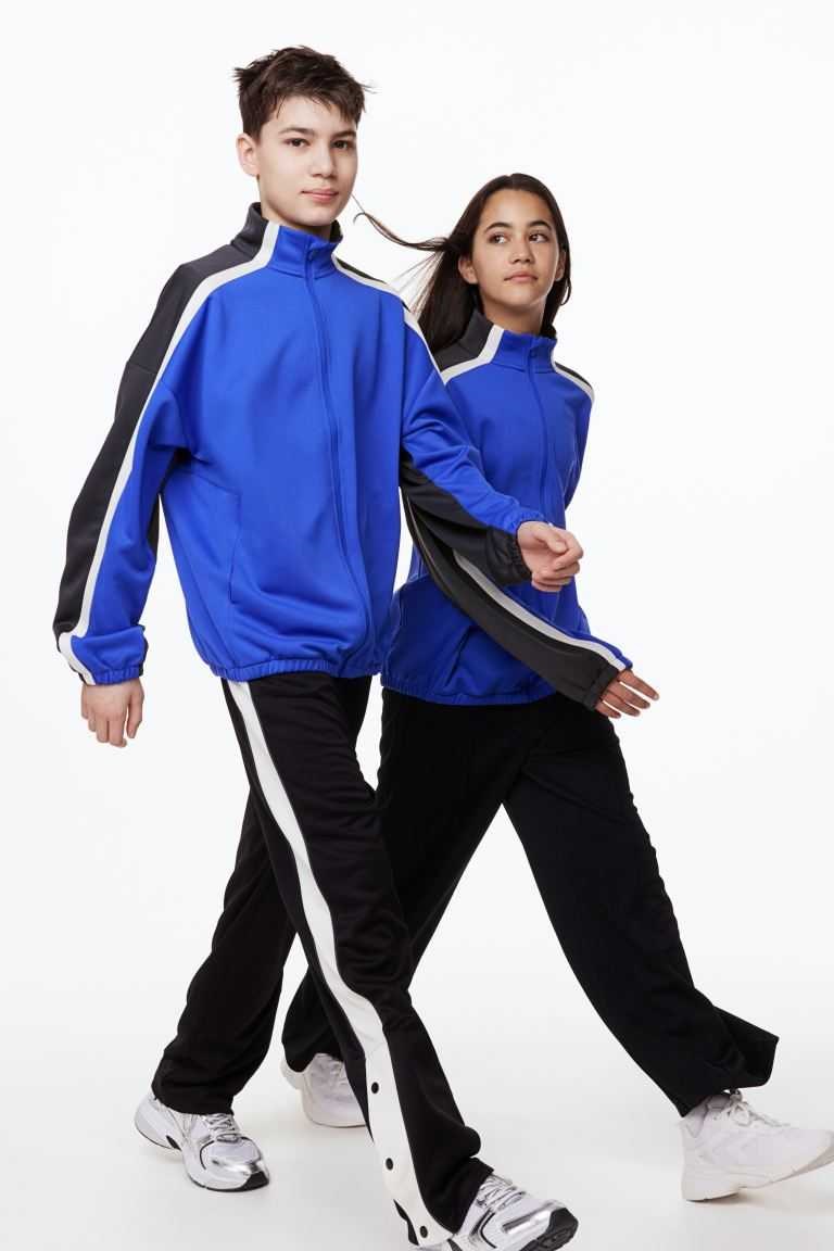 H&M Drymove™ Track Jackets Kids' Sport Clothing Blue | GIJAZFQ-64