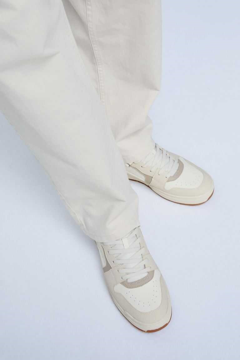 H&M Men\'s Sneakers Dark Blue/White | CZOYDXP-72