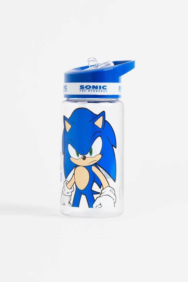 H&M Printed Water Bottle Water Bottle Kids\' Accessories Bright blue/Sonic the Hedgehog | STPHNJA-53