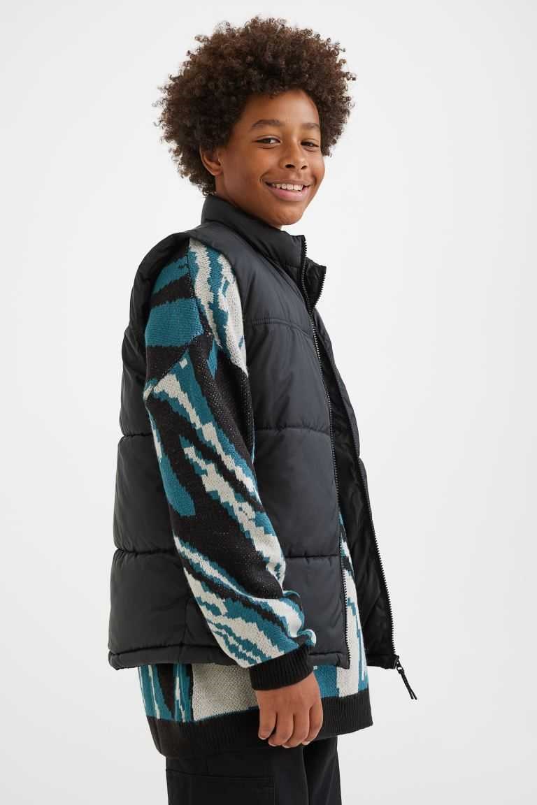 H&M Puffer Vest Kids\' Outerwear Teal | UBRSZOH-34