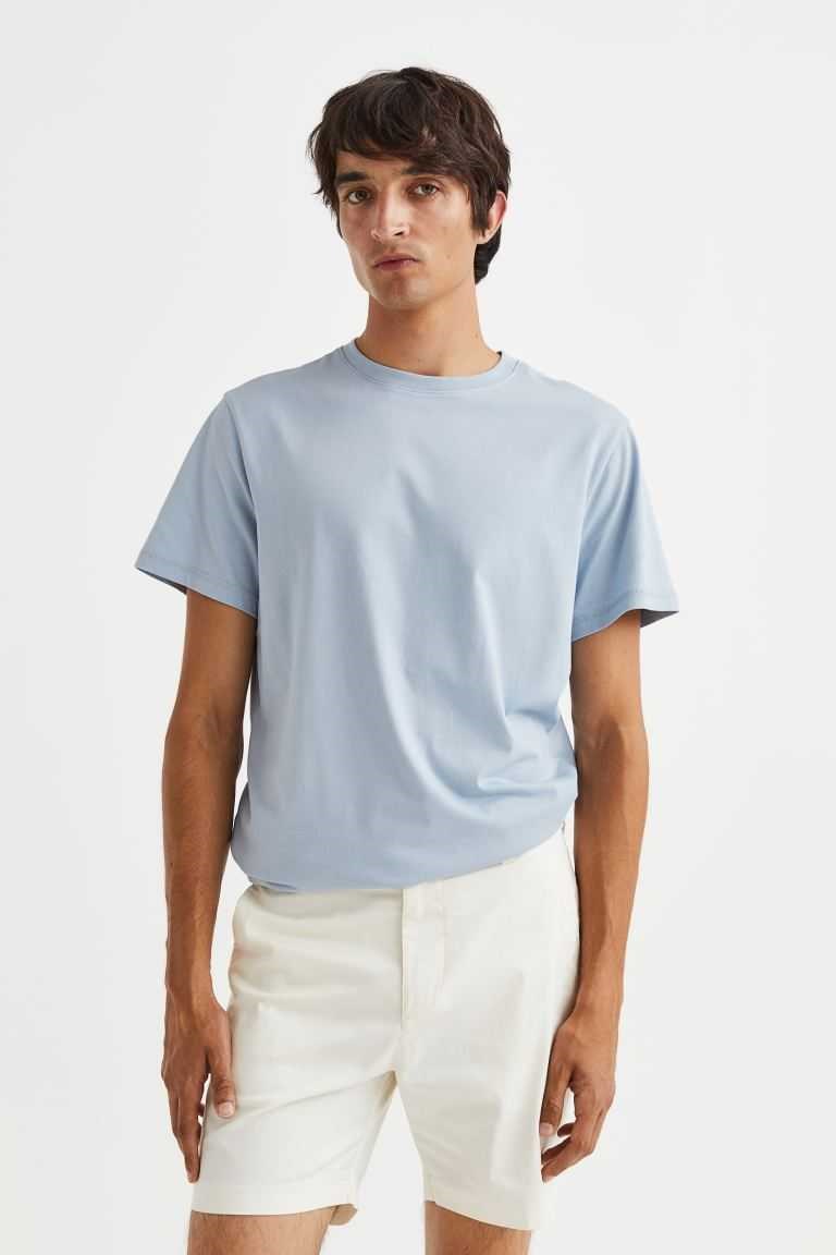 H&M Regular Fit Chino Men's Shorts Teal | LGTFEYQ-34