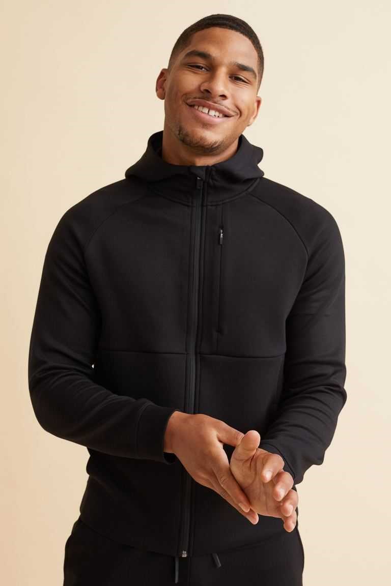 H&M Regular Fit Fast-drying Track Jackets Men\'s Sport Clothing Beige | LKCMRIY-42