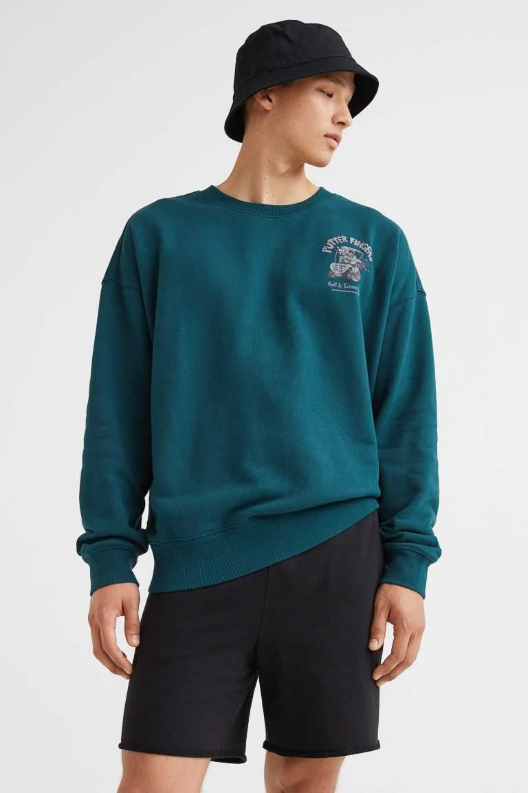 H&M Regular Fit Men's Sweatshorts Turquoise | FURCVLQ-98