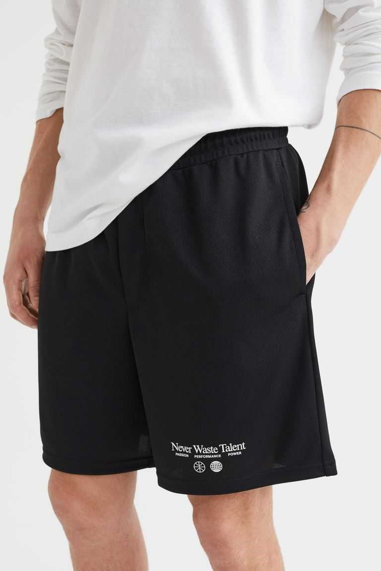 H&M Relaxed Fit Mesh Men's Shorts Pink/Never Waste Talent | PEUAHZK-85