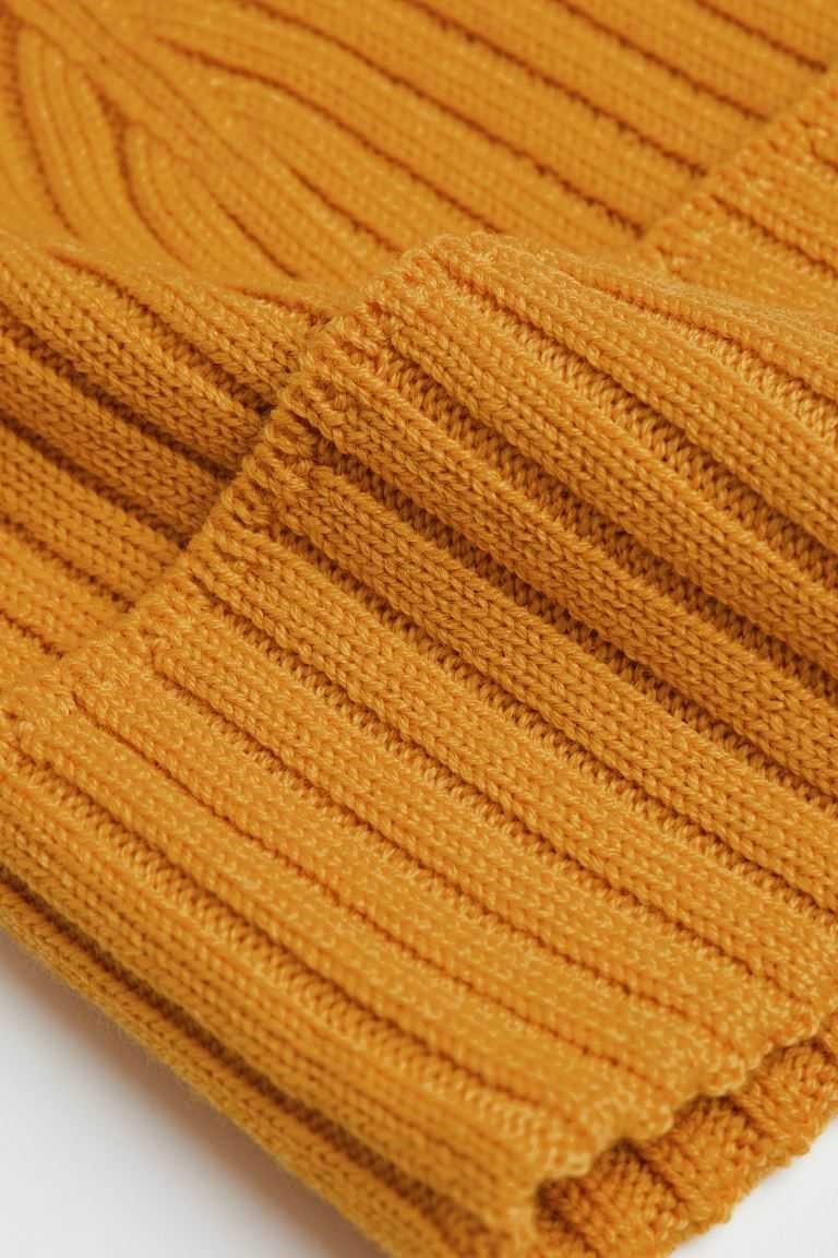 H&M Rib-knit Wool Hat Kids' Accessories Dark Gray | ELTCKGD-76