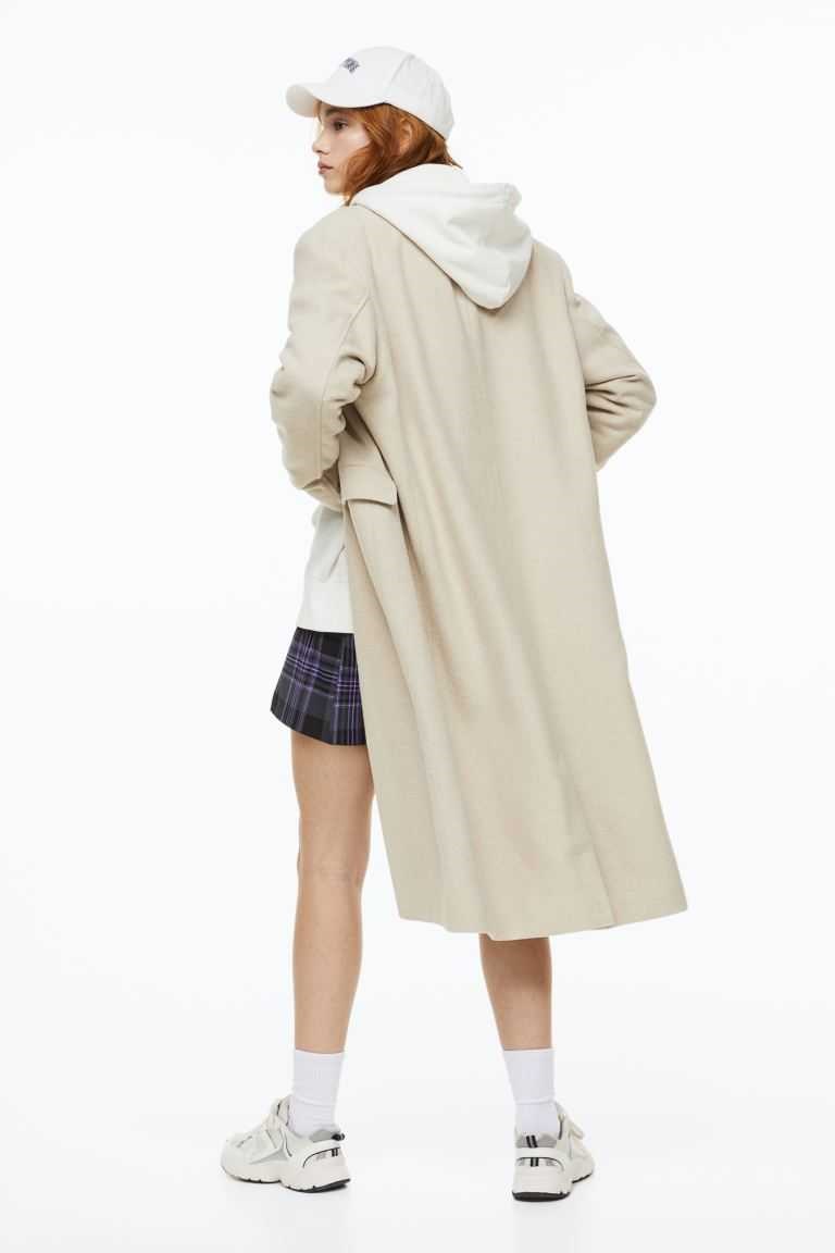 H&M Single-breasted Women's Coats Light Beige | FNELTHJ-87