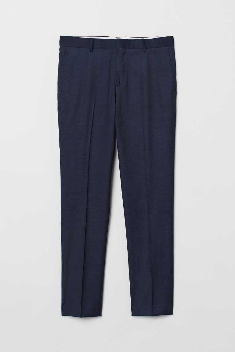 H&M Skinny Fit Men\'s Suit Pants Gray | ABXMRDN-52