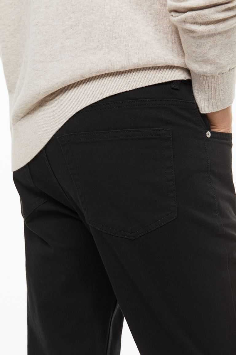H&M Slim Fit Cotton Twill Men's Pants Beige | XLDOKAZ-34