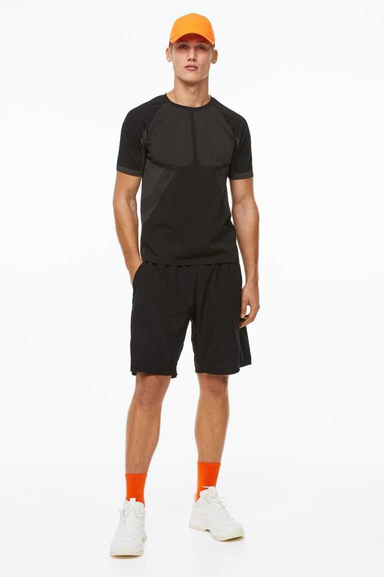 H&M Sports Shorts Men\'s Sport Clothing Black | WRQCLVI-03
