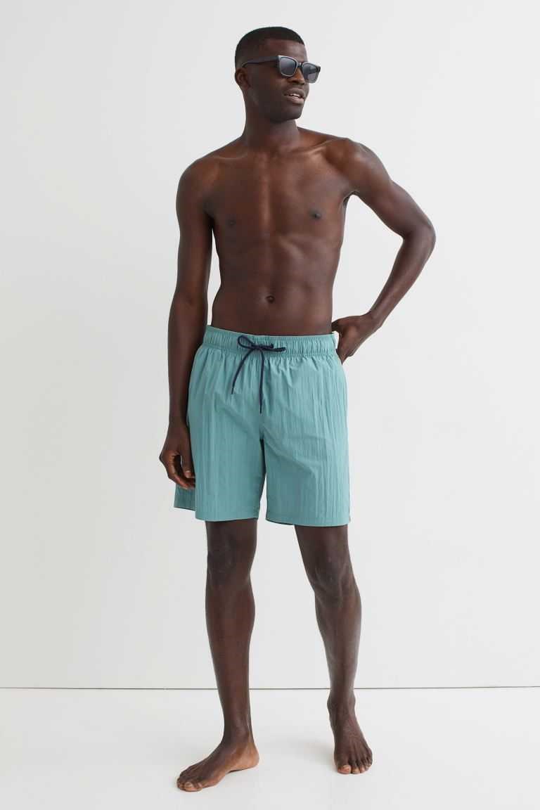 H&M Swim Shorts Men's Swimwear Black | TRYDEUZ-60