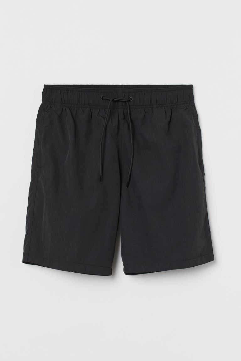 H&M Swim Shorts Men\'s Swimwear Black | TRYDEUZ-60