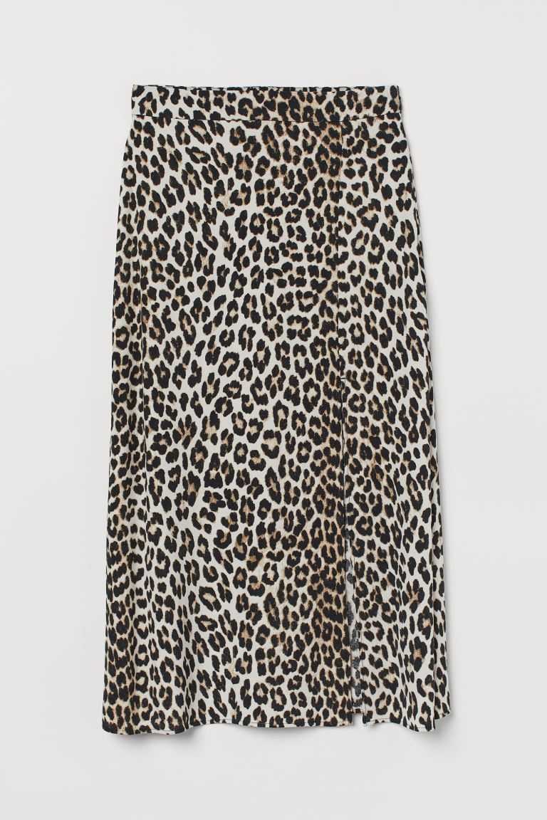 H&M Viscose Women's Skirts Dark Brown/Patterned | WCPDSGT-69